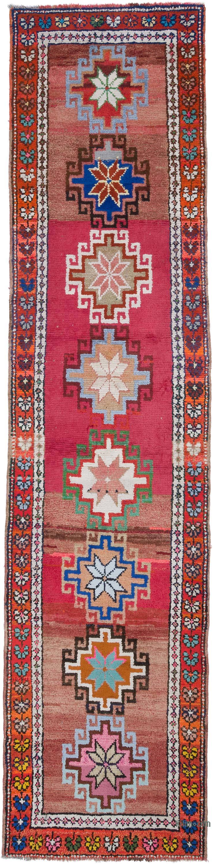 Alfombra Vintage de pasillo - 95 cm x 388 cm - K0057448