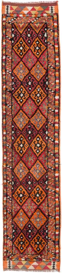 Alfombra Vintage de pasillo - 85 cm x 388 cm