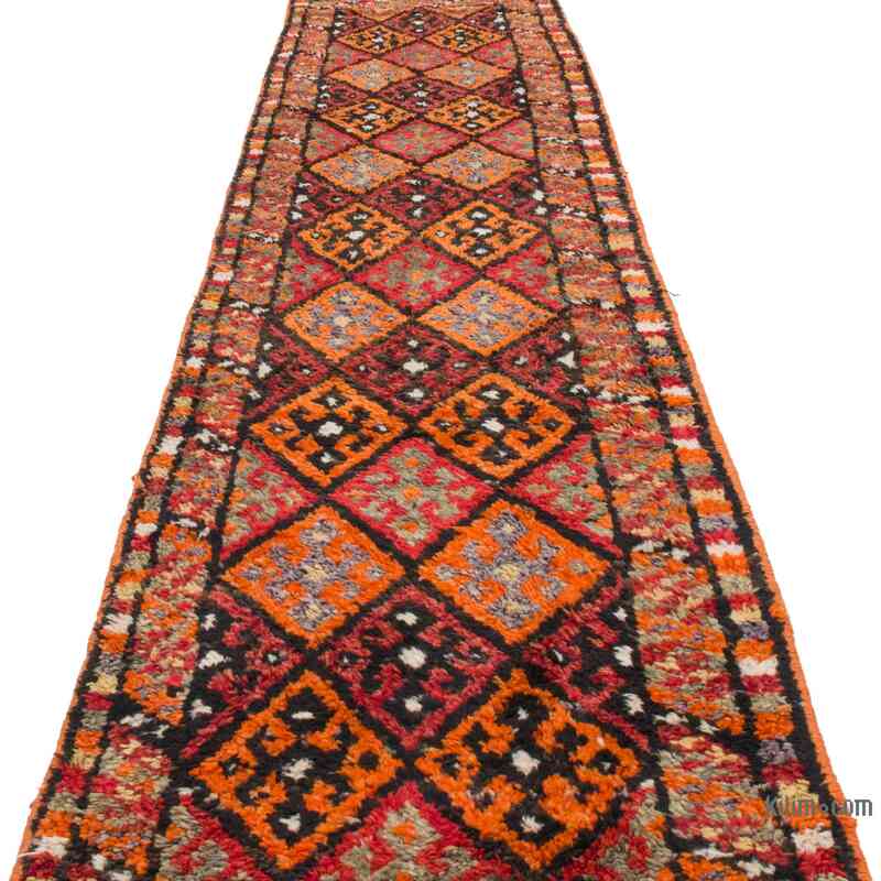 Vintage Tribal Runner Rug - 2' 9" x 12' 9" (33" x 153") - K0057452