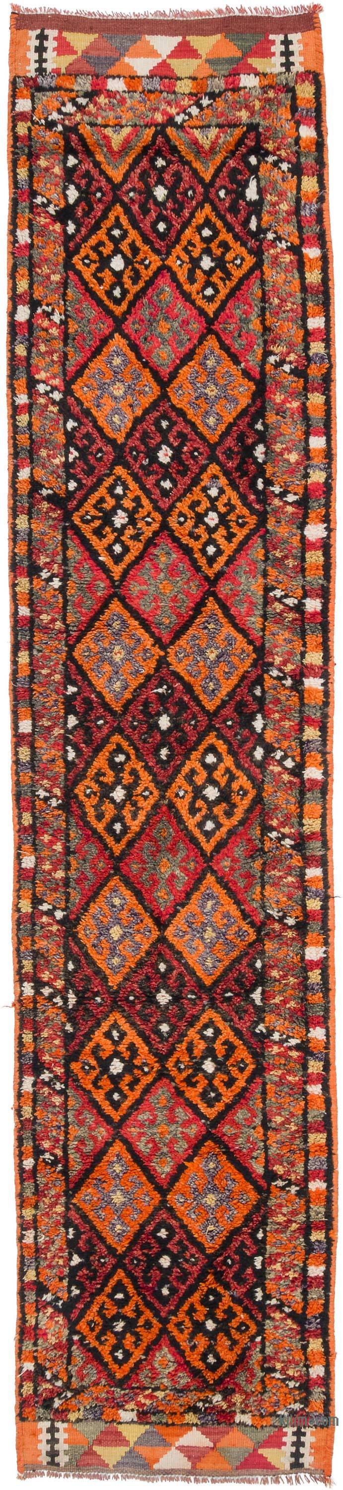 Vintage Tribal Runner Rug - 2' 9" x 12' 9" (33" x 153") - K0057452