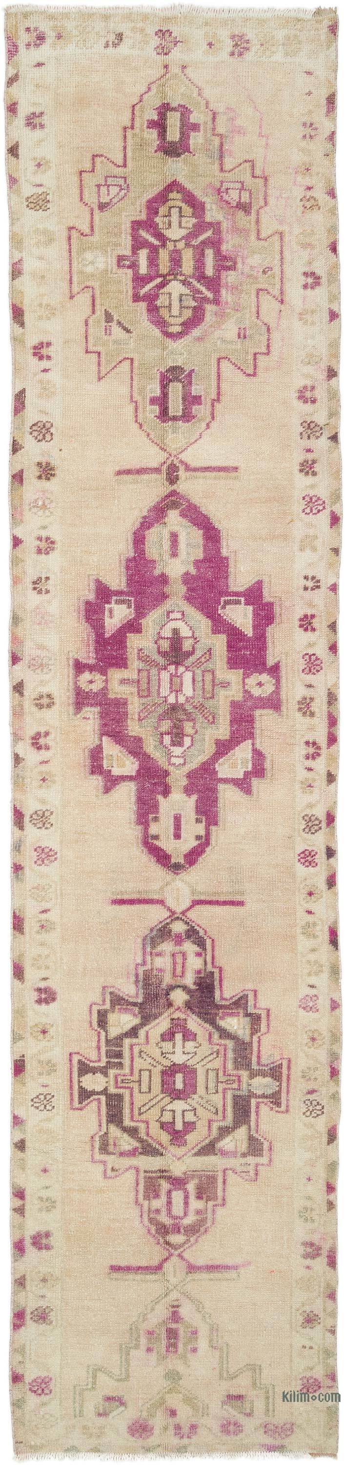 Vintage Tribal Runner Rug - 2' 10" x 12' 2" (34" x 146") - K0057459