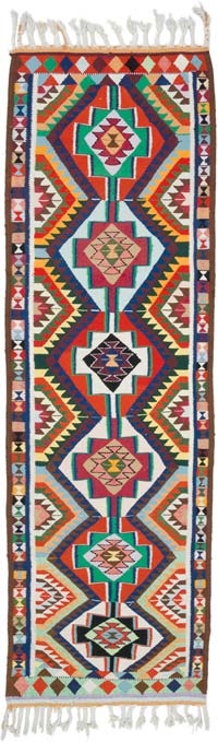 Vintage Anadolu Kilim Yolluk - 95 cm x 300 cm