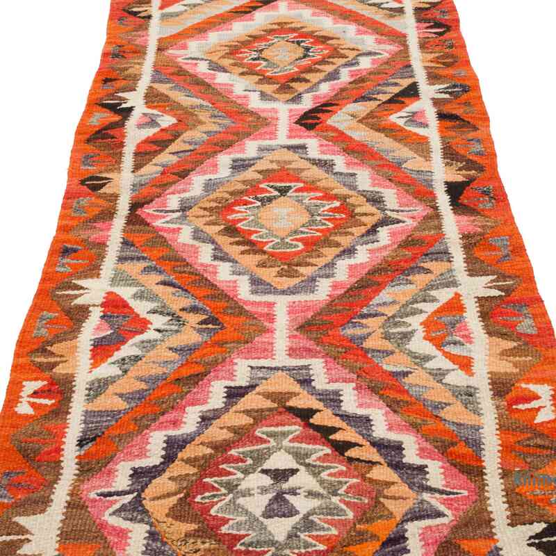 Vintage Tribal Kilim Runner - 2' 9" x 9' 11" (33" x 119") - K0057470