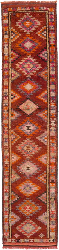 Vintage Anadolu Yolluk - 90 cm x 383 cm