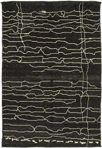New Moroccan Style Hand-Knotted Tulu Rug - 6' 3" x 9' 1" (75" x 109")