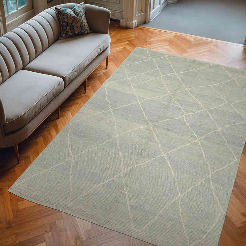 Yeni Fas Stili El Dokuma Tulu - 188 cm x 278 cm - K0057482