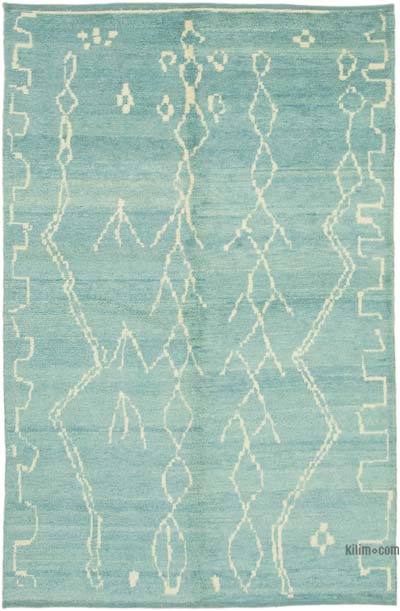 Moroccan Style Hand-Knotted Tulu Rug - 6' 1" x 9' 3" (73 in. x 111 in.)