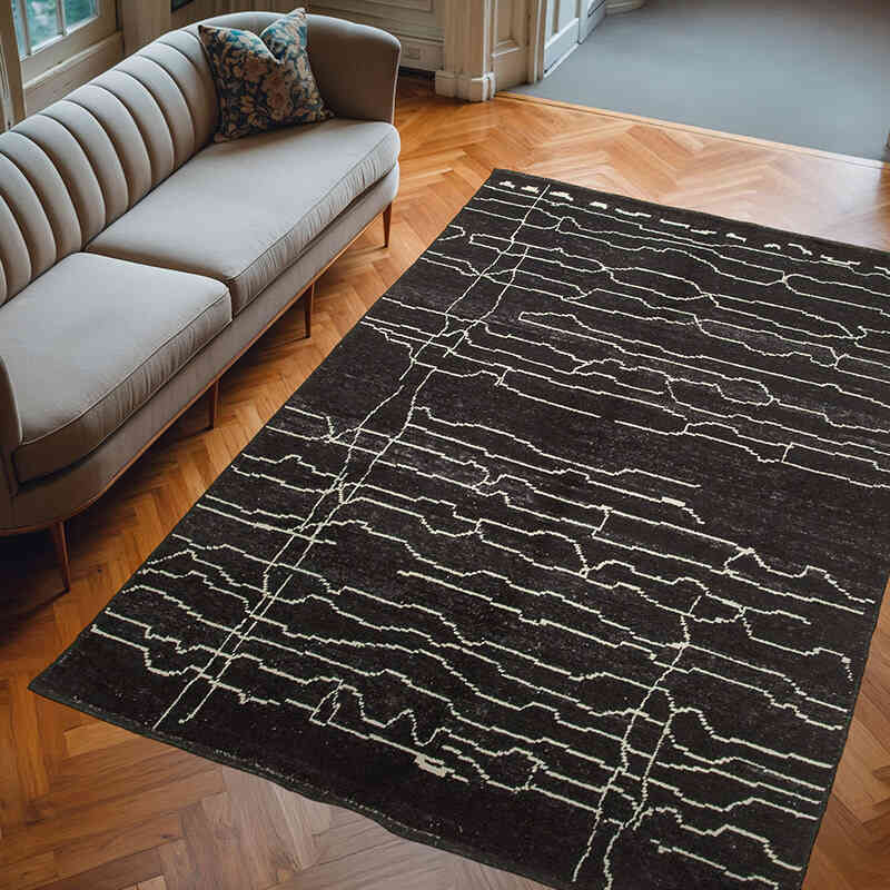 Yeni Fas Stili El Dokuma Tulu - 208 cm x 298 cm - K0057489