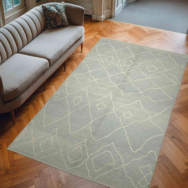 Alfombra "Tulu" de estilo marroquí anudada a mano - 184 cm x 304 cm - K0057503