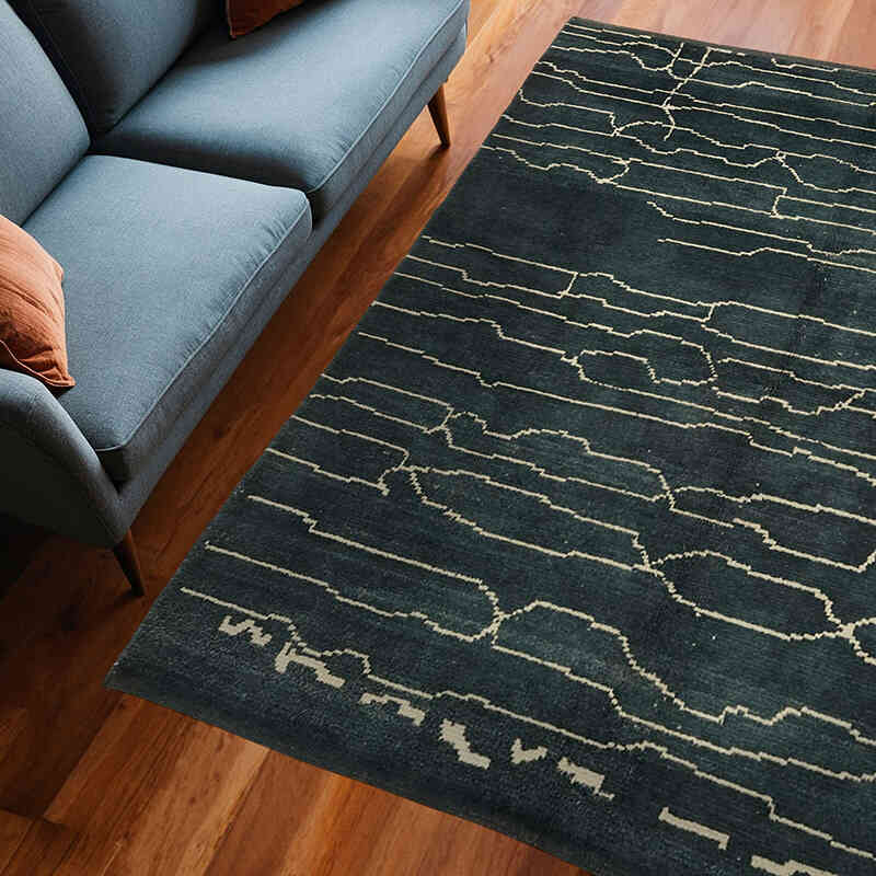 Alfombra "Tulu" de estilo marroquí anudada a mano - 194 cm x 234 cm - K0057531