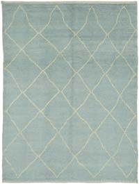 New Moroccan Style Hand-Knotted Tulu Rug - 5' 8" x 7' 3" (68" x 87")