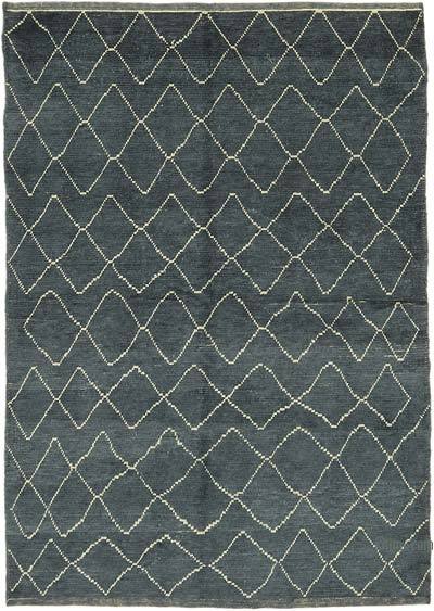 Moroccan Style Hand-Knotted Tulu Rug - 5' 4" x 7' 7" (64 in. x 91 in.)