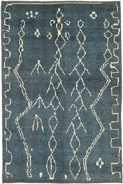 Moroccan Style Hand-Knotted Tulu Rug - 5' 10" x 8' 11" (70 in. x 107 in.)