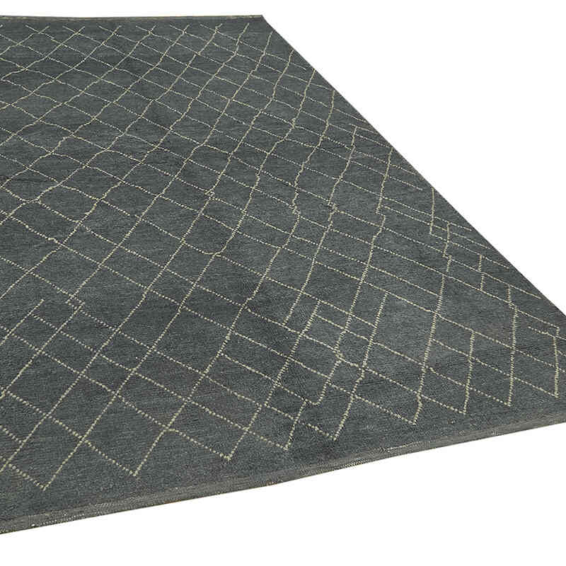 New Moroccan Style Hand-Knotted Tulu Rug - 5' 4" x 9' 2" (64" x 110") - K0057544