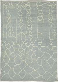 New Moroccan Style Hand-Knotted Tulu Rug - 5' 1" x 7' 3" (61" x 87")