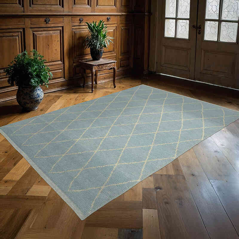 Alfombra "Tulu" de estilo marroquí anudada a mano - 163 cm x 226 cm - K0057550