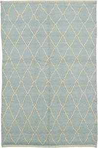 New Moroccan Style Hand-Knotted Tulu Rug - 5' 6" x 8' 2" (66" x 98")