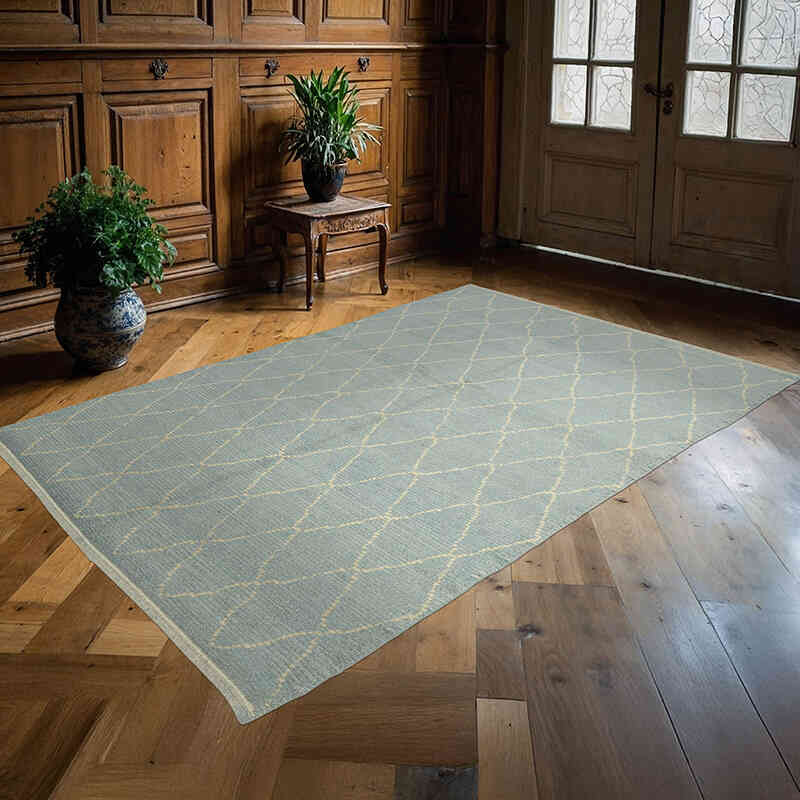Alfombra "Tulu" de estilo marroquí anudada a mano - 167 cm x 249 cm - K0057551