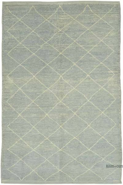 Moroccan Style Hand-Knotted Tulu Rug - 5' 1" x 7' 9" (61 in. x 93 in.)