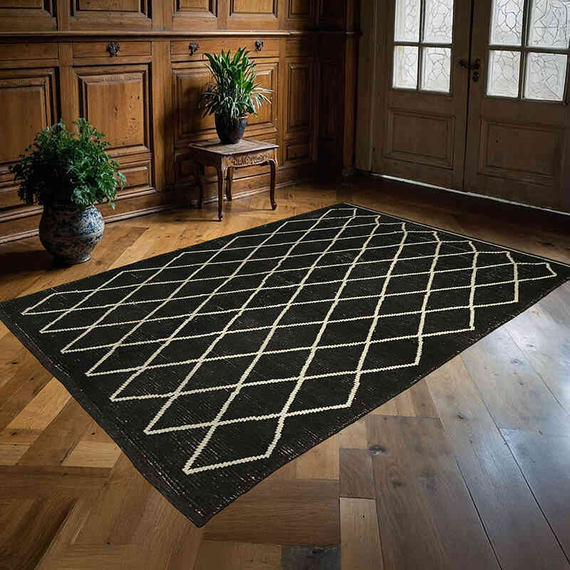 Yeni Fas Stili El Dokuma Tulu - 164 cm x 235 cm - K0057554