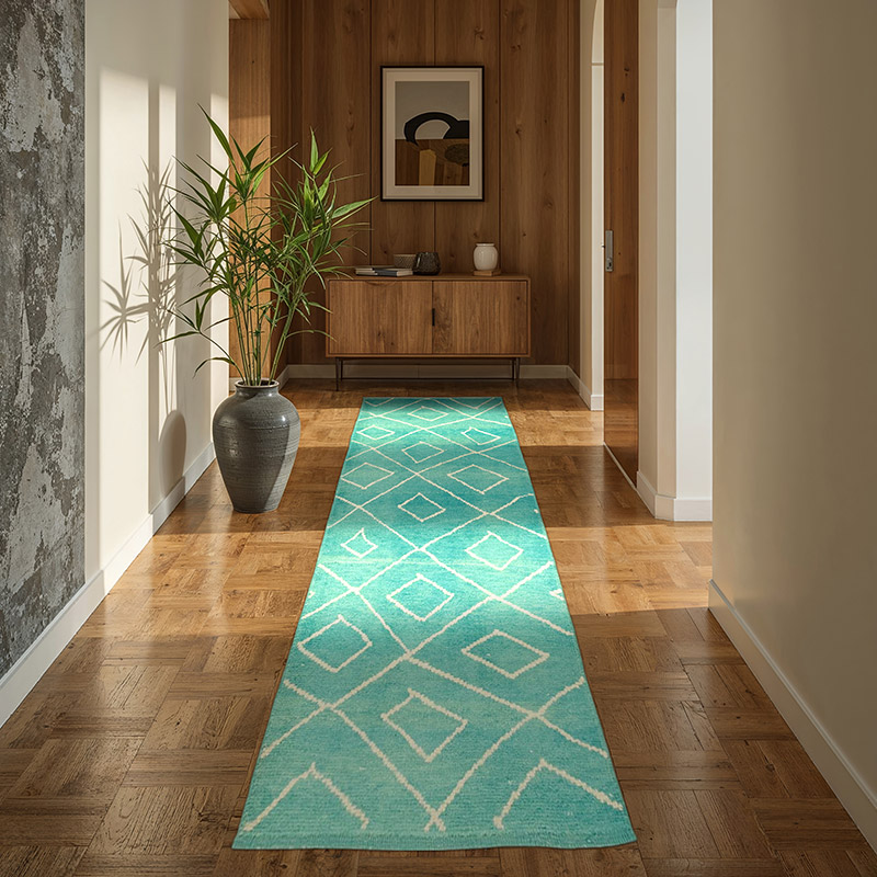 Fas Stili Yeni Tülü Yolluk - 100 cm x 298 cm - K0057569