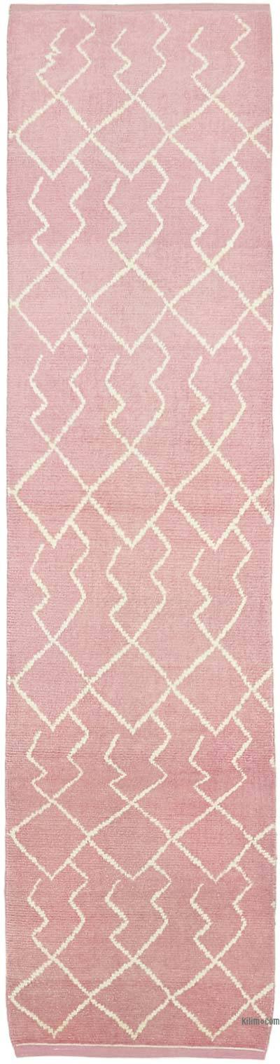 Nueva alfombra de corredor de estilo marroquí - 88 cm x 352 cm