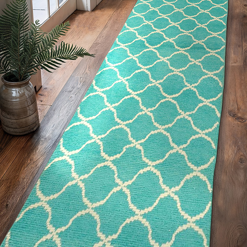 Nueva alfombra de corredor de estilo marroquí - 95 cm x 360 cm - K0057571