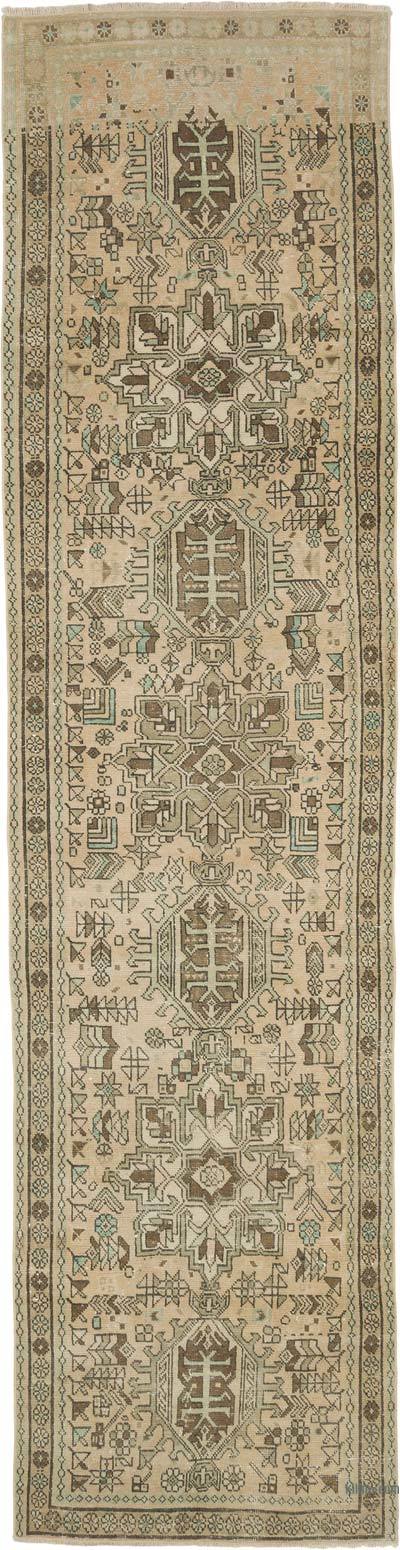 Vintage Oriental Hand-Knotted Runner - 3' 2" x 12'  (38 in. x 144 in.)