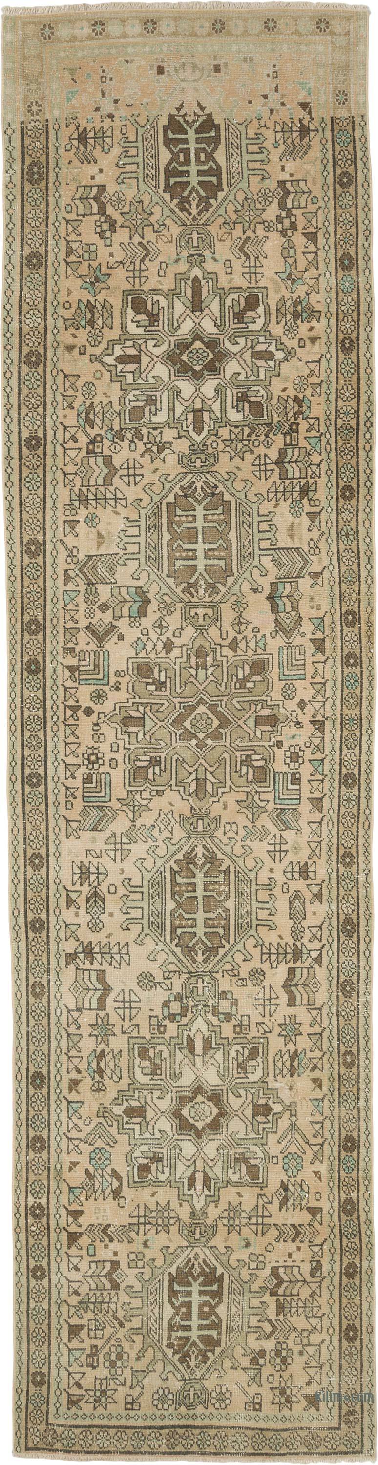Corredora Anudada a Mano Oriental Vintage - 96 cm x 366 cm - K0057615