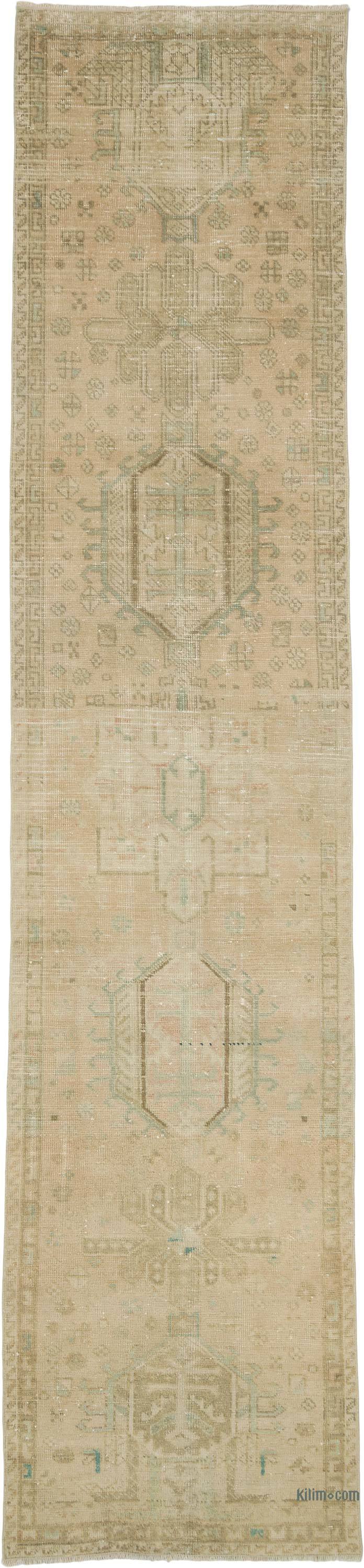 Vintage Persian Hand-Knotted Runner - 3'  x 12' 10" (36 in. x 154 in.) - K0057621