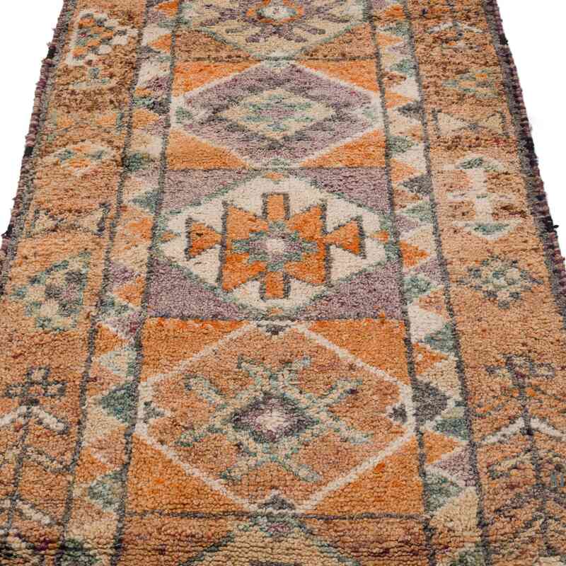 Vintage Tribal Runner Rug - 3' 1" x 13' 1" (37" x 157") - K0057626