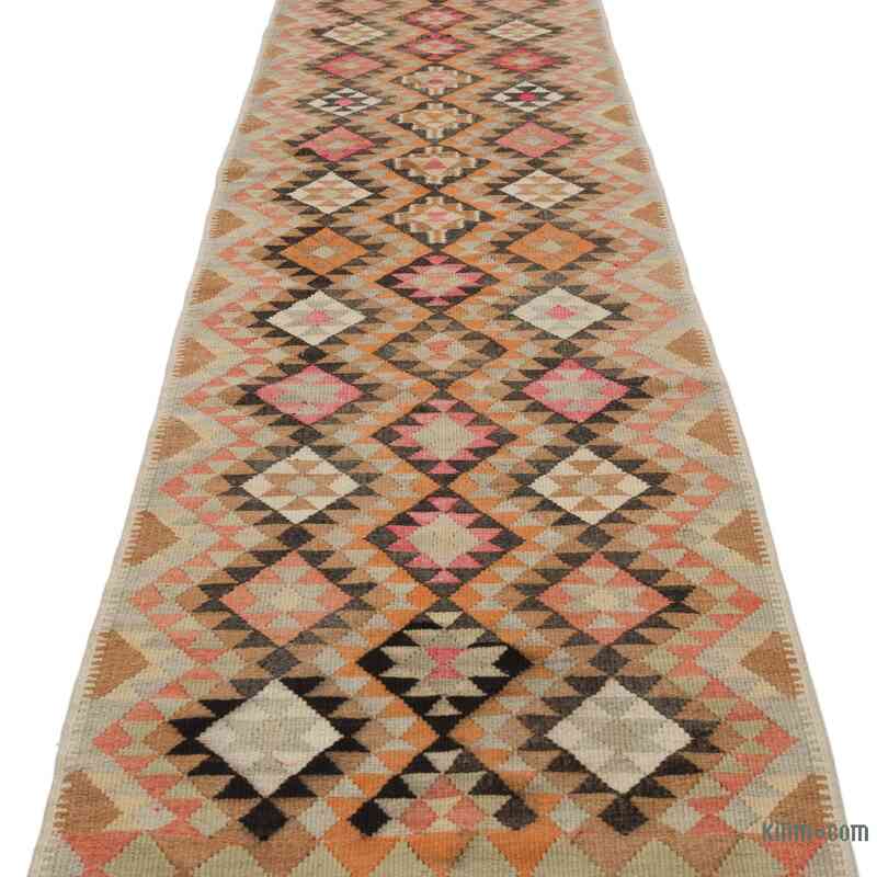 Vintage Tribal Kilim Runner - 2' 7" x 10' 4" (31" x 124") - K0057629