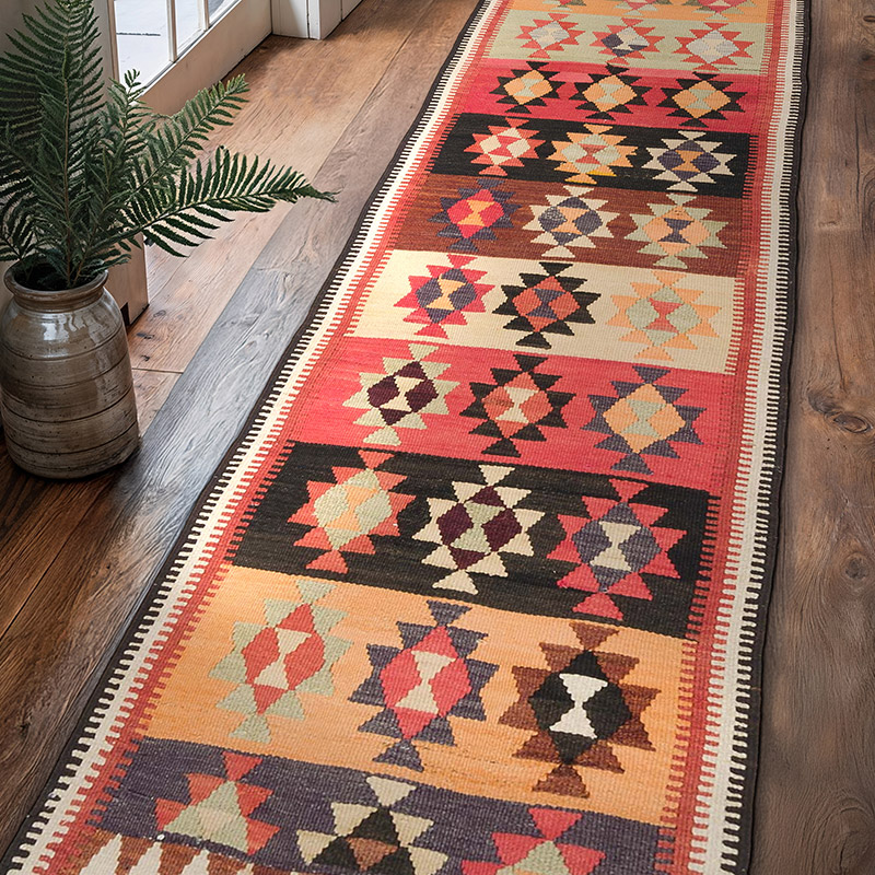 Vintage Anadolu Kilim Yolluk - 86 cm x 312 cm - K0057646