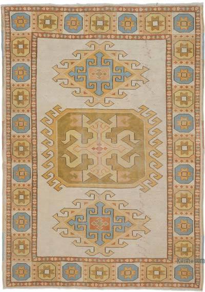 Vintage Turkish Hand-Knotted Rug - 5' 1" x 7' 3" (61 in. x 87 in.)
