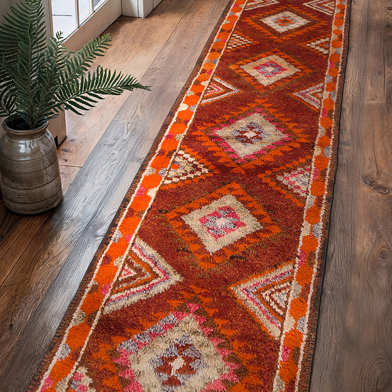 Vintage Anadolu Yolluk - 92 cm x 409 cm - K0057660