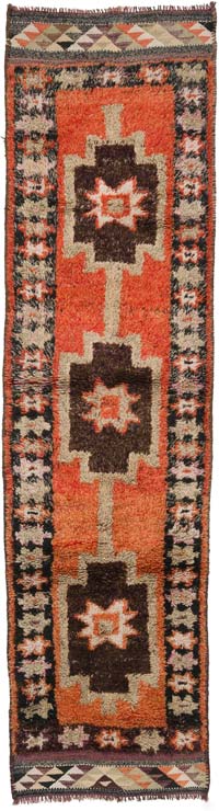 Vintage Anadolu Yolluk - 90 cm x 335 cm