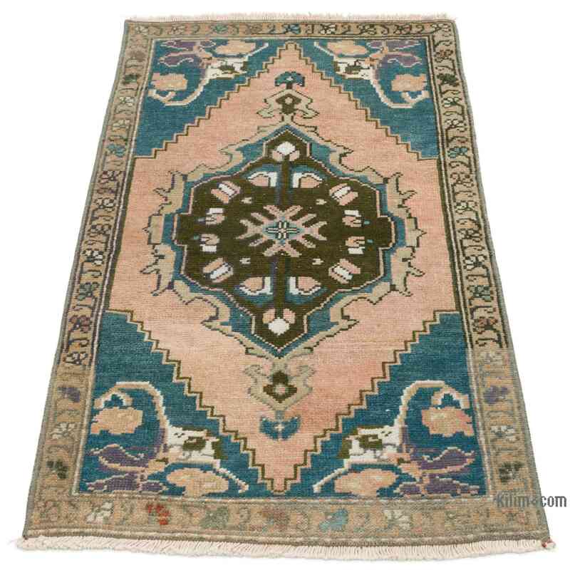 Vintage Turkish Hand-Knotted Rug - 1' 9" x 3' 3" (21" x 39") - K0057683