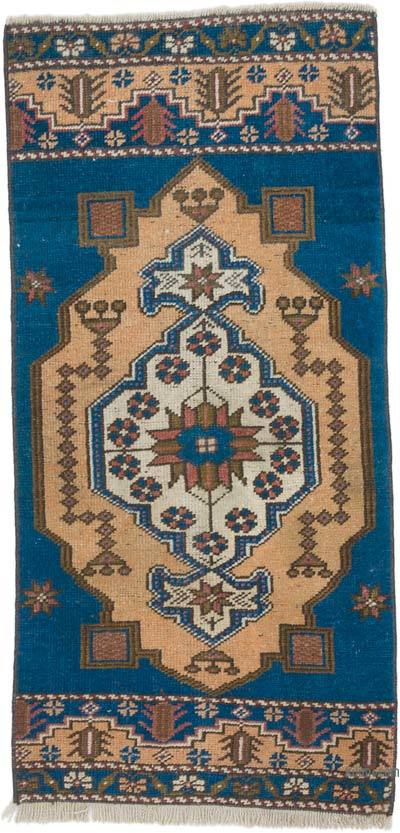 Vintage Turkish Hand-Knotted Rug - 1' 9" x 3' 7" (21 in. x 43 in.)