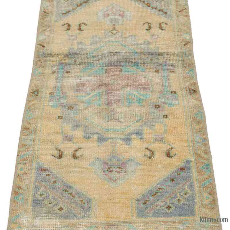 Alfombra Vintage Turca Anudada a Mano - 48 cm x 100 cm - K0057691