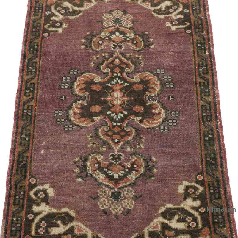 Alfombra Vintage Turca Anudada a Mano - 54 cm x 95 cm - K0057696