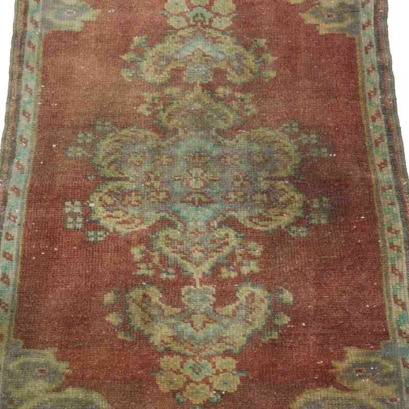 Alfombra Vintage Turca Anudada a Mano - 54 cm x 95 cm - K0057706