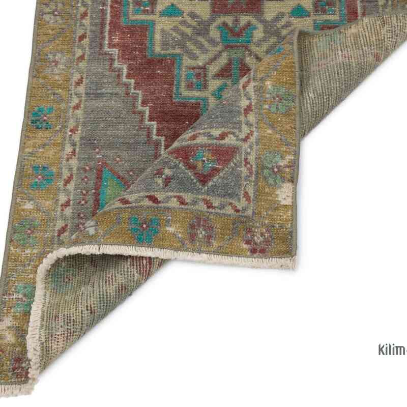 Alfombra Vintage Turca Anudada a Mano - 48 cm x 105 cm - K0057707