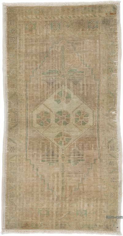 Vintage Turkish Hand-Knotted Rug - 1' 10" x 3' 4" (22 in. x 40 in.)
