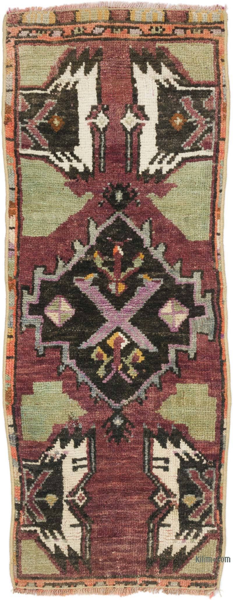 Vintage Turkish Hand-Knotted Rug - 1' 7" x 3' 11" (19 in. x 47 in.) - K0057716