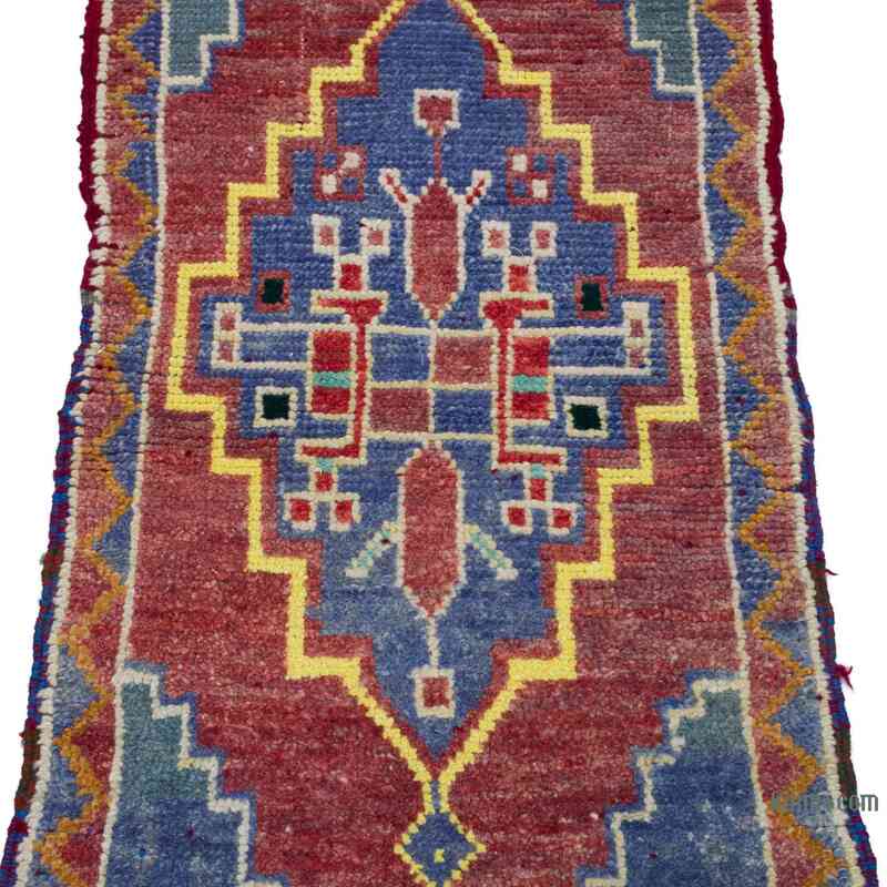 El Dokuma Vintage Halı - 45 cm x 106 cm - K0057721