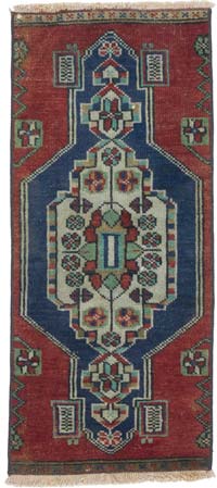 El Dokuma Vintage Halı - 37 cm x 84 cm