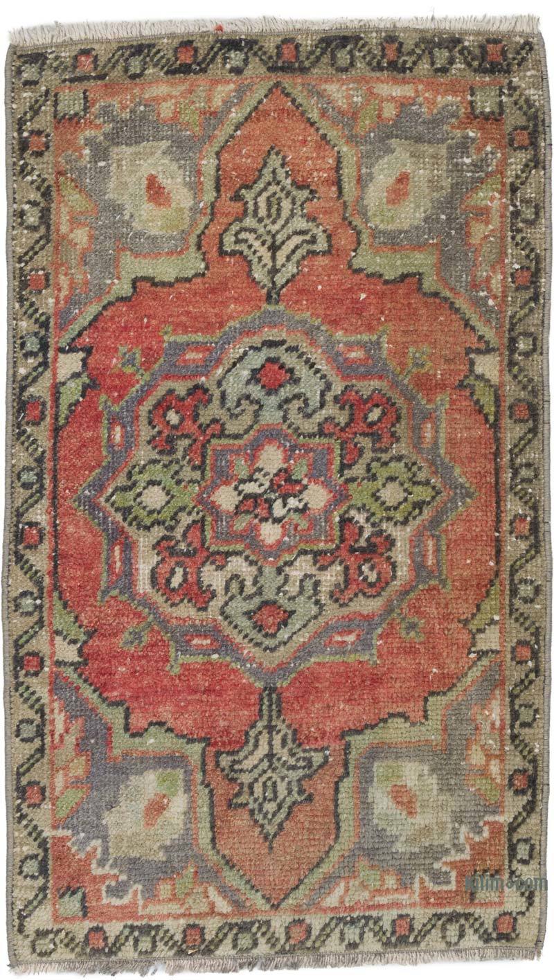 Vintage Turkish Hand-Knotted Rug - 1' 7" x 2' 8" (19 in. x 32 in.) - K0057725