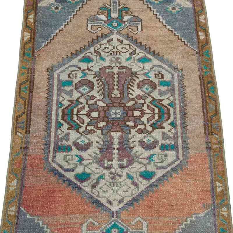 Vintage Turkish Hand-Knotted Rug - 1' 8" x 3' 3" (20" x 39") - K0057728