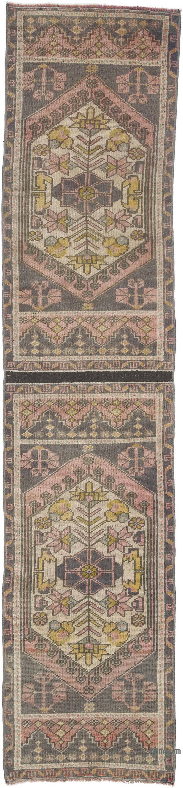 Vintage Turkish Hand-Knotted Runner - 1' 9" x 7' 11" (21 in. x 95 in.) - K0057741