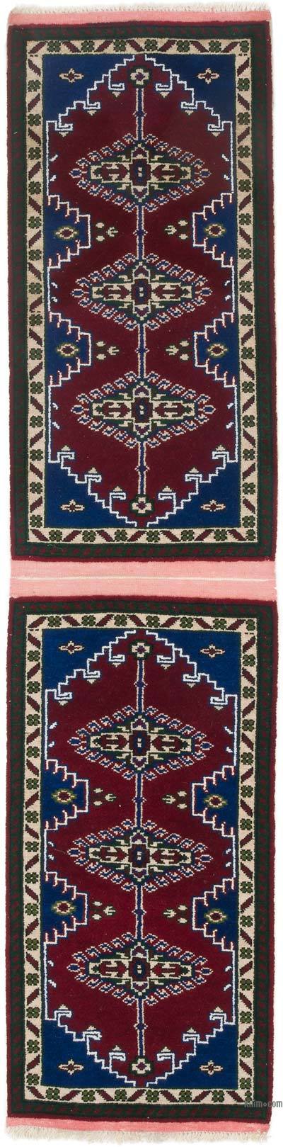 Vintage Turkish Hand-Knotted Runner - 1' 9" x 7' 3" (21 in. x 87 in.)